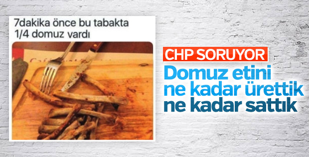 CHP'nin gündeminde domuz etleri var
