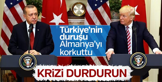 Almanya'dan Türkiye ve ABD'ye kriz bitmeli çağrısı