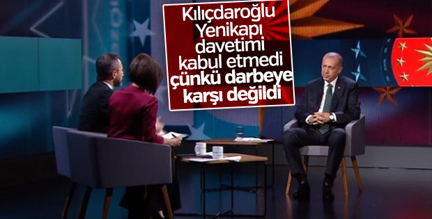 Cumhurbaşkanı Erdoğan: Kılıçdaroğlu daveti kabul etmedi