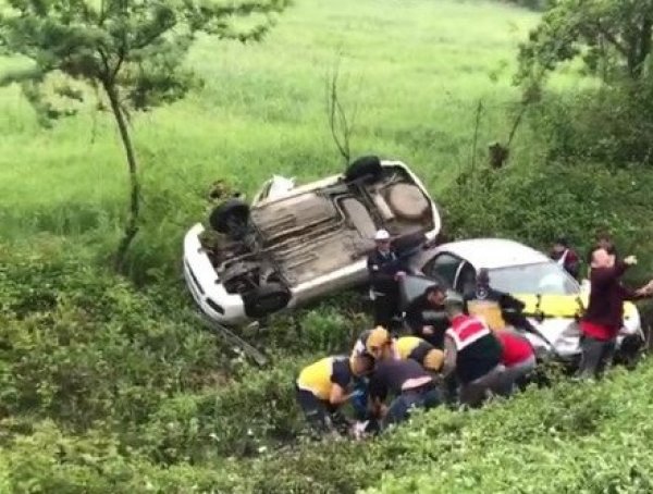 Bartın'da aynı yerde 11 trafik kazası