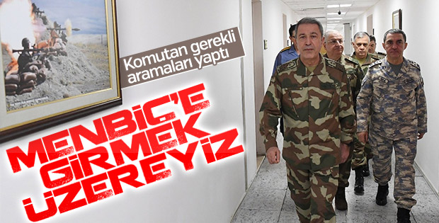 Türk askeri Menbiç'e girmeyi bekliyor