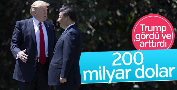 Trump'tan 200 milyar dolarlık vergi uygulaması talimatı