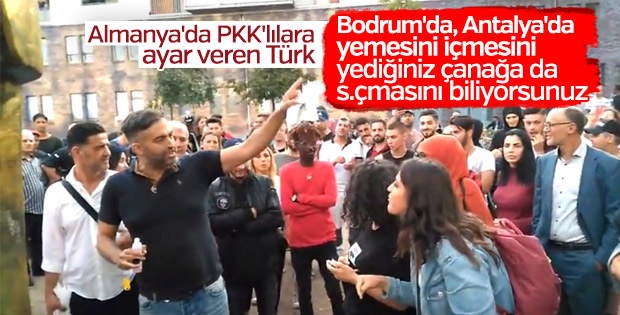 Almanya'da terör yandaşlarına ayar veren Türk