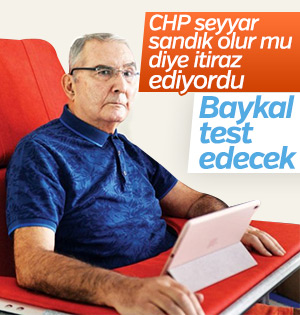 Deniz Baykal seyyar sandıkta oy kullanacak