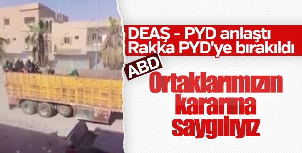 PYD DEAŞ'lıları Rakka'dan tahliye etti