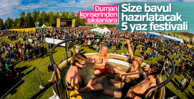 Size bavul hazırlatacak 5 yaz festivali