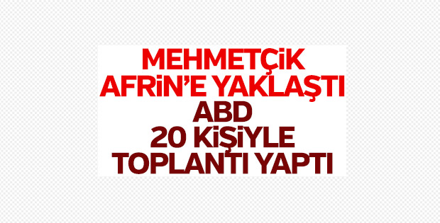 ABD'de Afrin için toplantı yapıldı