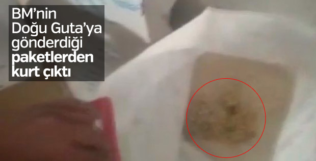 BM yardım paketleriyle kurtlanmış yiyecek gönderdi