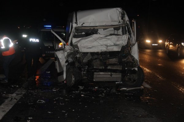 TEM'de Ukraynalı sürücü yaralandı