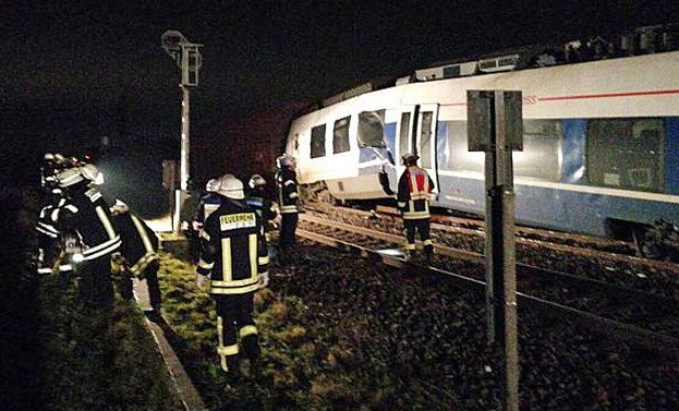 Almanya'da tren kazası