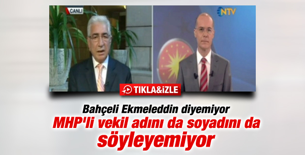 Faruk Bal İhsanoğlu'nun soyadını yanlış söyledi