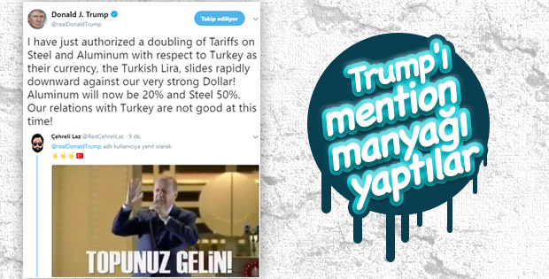 Trump'ın sözlerine Türk kullanıcılarından cevap