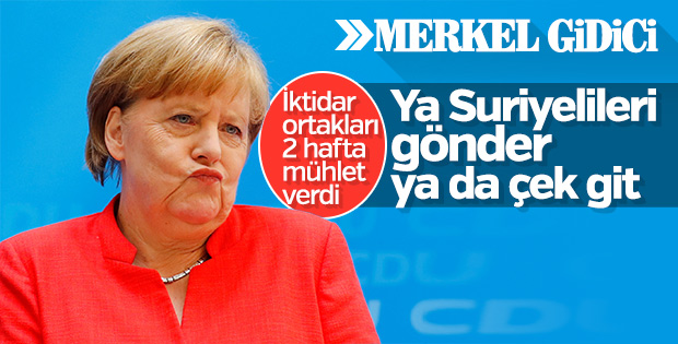 Merkel için geri sayım başladı: CSU rest çekti