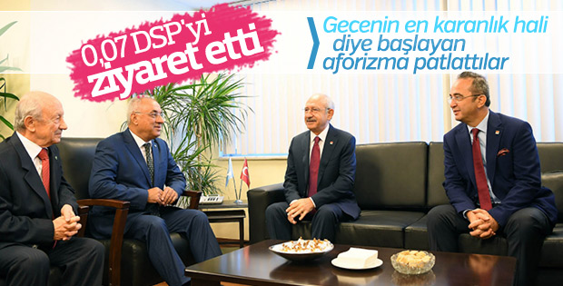Kemal Kılıçdaroğlu'ndan DSP'ye ziyaret