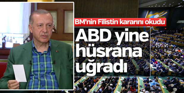 Filistin halkı için BM'ye sunulan tasarı kabul edildi