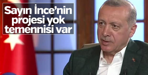 Cumhurbaşkanı Erdoğan: Muharrem İnce kaçak güreşiyor