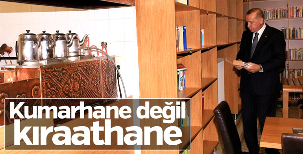 Erdoğan'dan Eskişehir'de kıraathane ziyareti