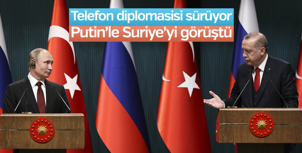 Cumhurbaşkanı Erdoğan ile Putin arasında Suriye görüşmesi