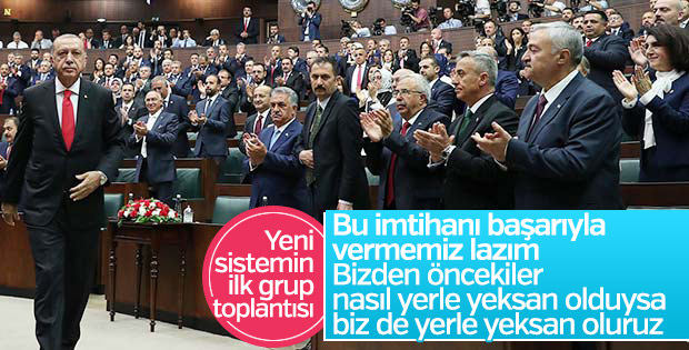 Erdoğan'dan AK Parti'ye dava mesajı