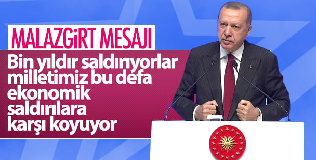 Başkan Erdoğan'dan Malazgirt mesajı