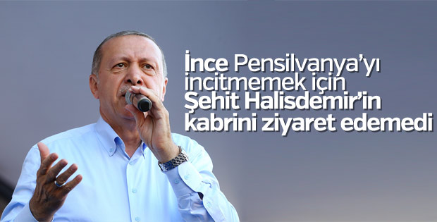 Cumhurbaşkanı: İnce Halisdemir'in kabrini ziyaret etmedi