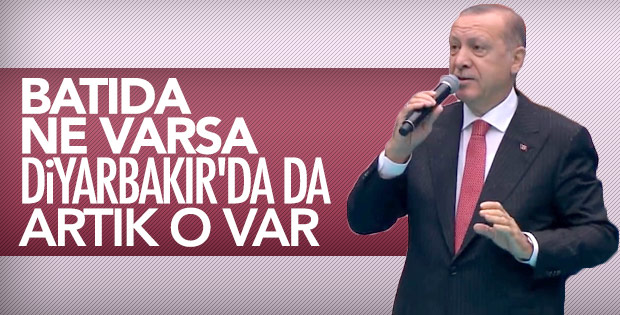 Başkan Erdoğan, Diyarbakır'da