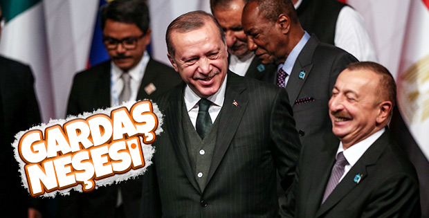 Erdoğan ve Aliyev'in neşeli sohbeti görüntülendi