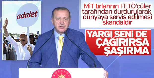 Erdoğan'dan Kılıçdaroğlu'na: Seni de çağırırlarsa şaşırma