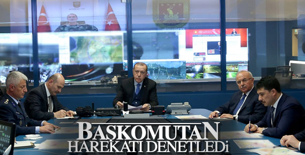 Cumhurbaşkanı Erdoğan askeri yetkililerden bilgi aldı