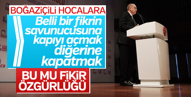 Cumhurbaşkanı, Boğaziçi Üniversitesi Mezunları Programı'nda