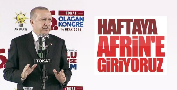 Cumhurbaşkanı Erdoğan Tokat il kongresinde