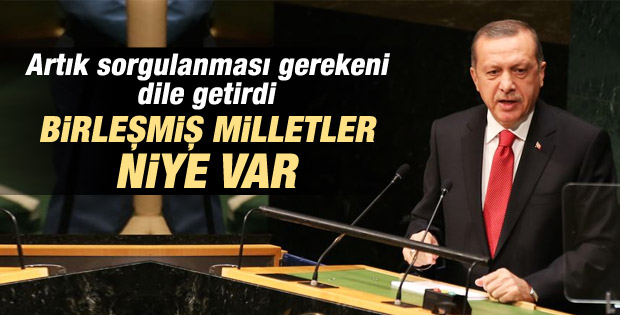 Cumhurbaşkanı Erdoğan'ın BM Genel Kurulu konuşması
