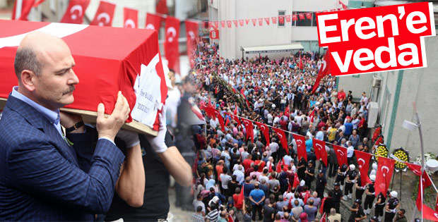Şehit Eren son yolculuğuna uğurlandı