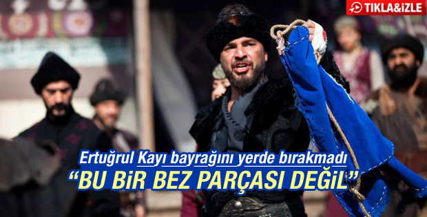 Ertuğrul Kayı bayrağını yerde bırakmadı İZLE