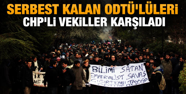 ODTÜ'lü öğrenciler serbest bırakıldı