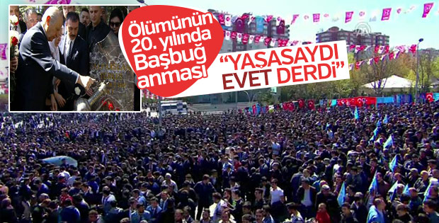 Devlet Bahçeli Alparslan Türkeş'i andı