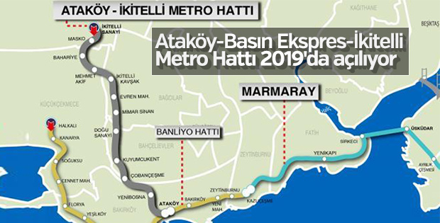 Ataköy- İkitelli Metro Hattı'nın açılış tarihi belli oldu