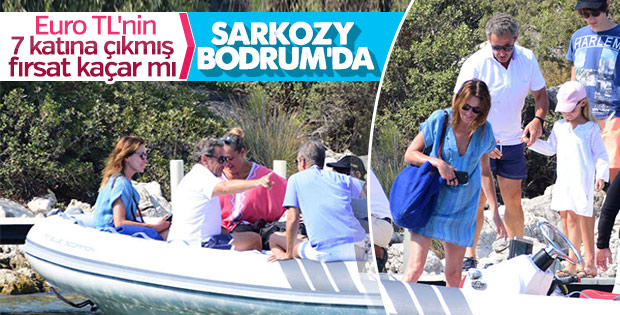 Sarkozy eşiyle birlikte Bodrum'da tatil yaptı