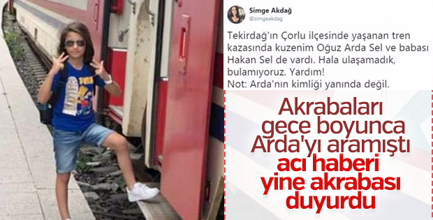 Oğuz Arda'nın ölüm haberini akrabası verdi