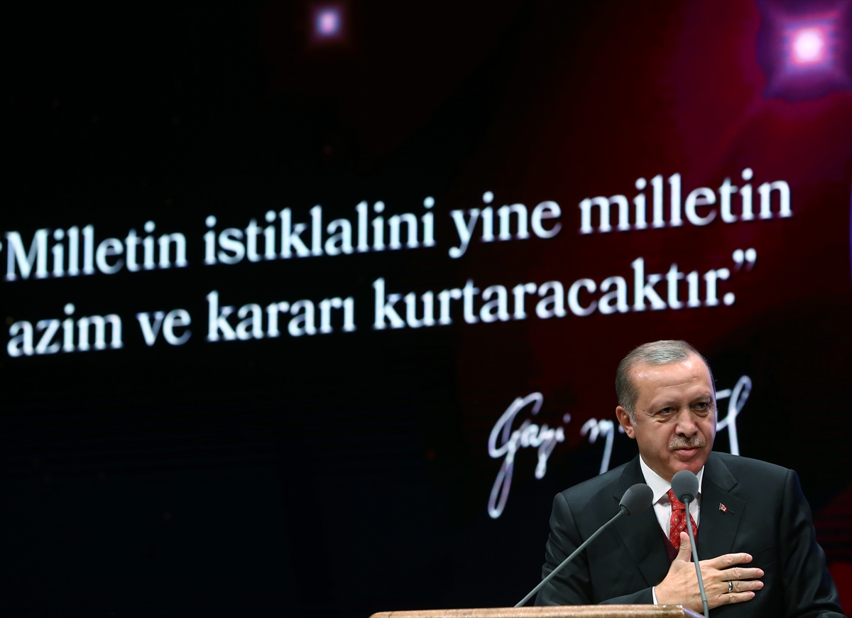 Cumhurbaşkanı Erdoğan Atatürk'ü anma törenine katıldı