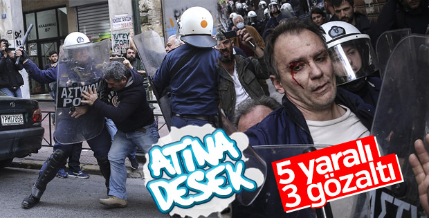 Yunanistan sokakları yine karıştı