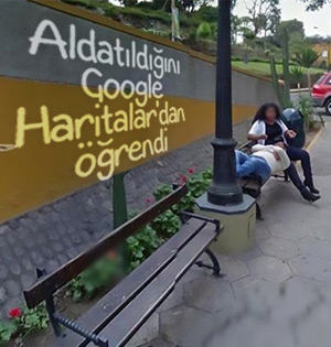 Perulu adam aldatıldığını Google Haritalar'dan öğrendi