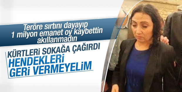 Figen Yüksekdağ halkı sokağa çağırdı