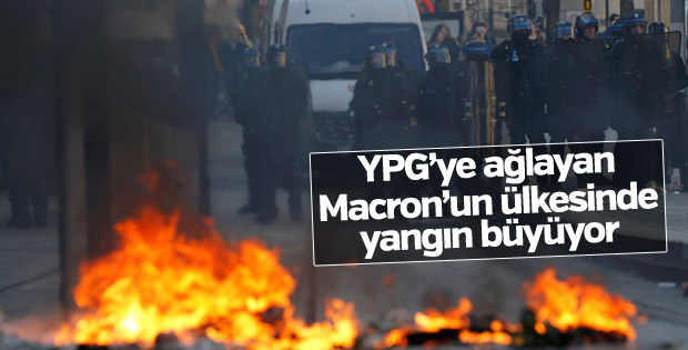 Fransa'da hükümet karşıtı gösteriler yayılıyor