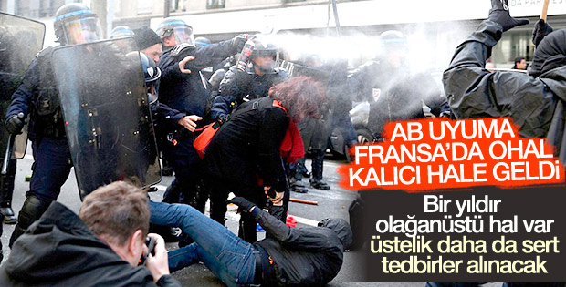 Fransa'da OHAL: Yol, okul ve metrolar kapatılabilecek