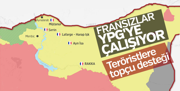 Fransız askerlerinden YPG'ye topçu desteği