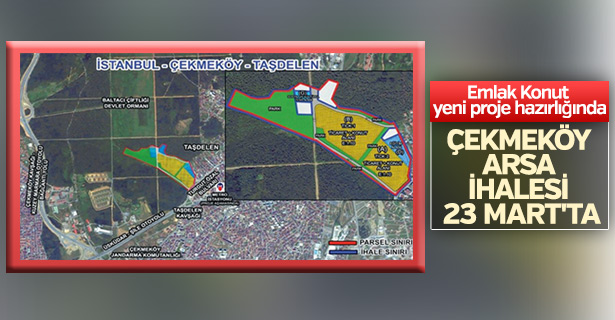 Emlak Konut Çekmeköy arsa ihalesi 23 Mart'ta
