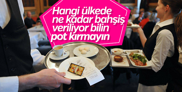 Hangi ülkede ne kadar bahşiş veriliyor