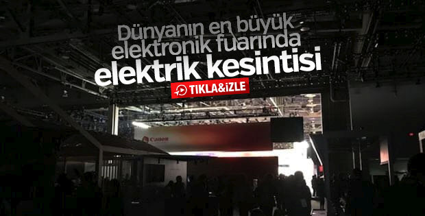 Dünyanın en büyük elektronik fuarında elektrik kesintisi