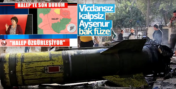 Halep'te patlamayan füzeyi soğutmaya çalıştılar
